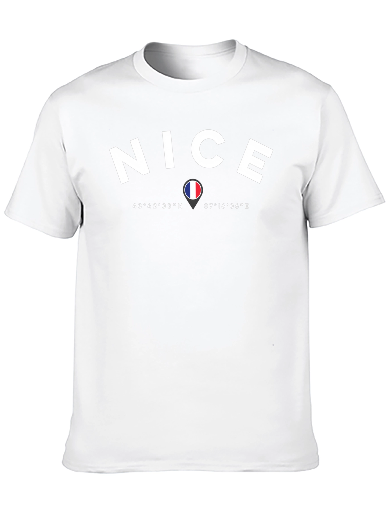 Nice France Coordinates T-Shirt