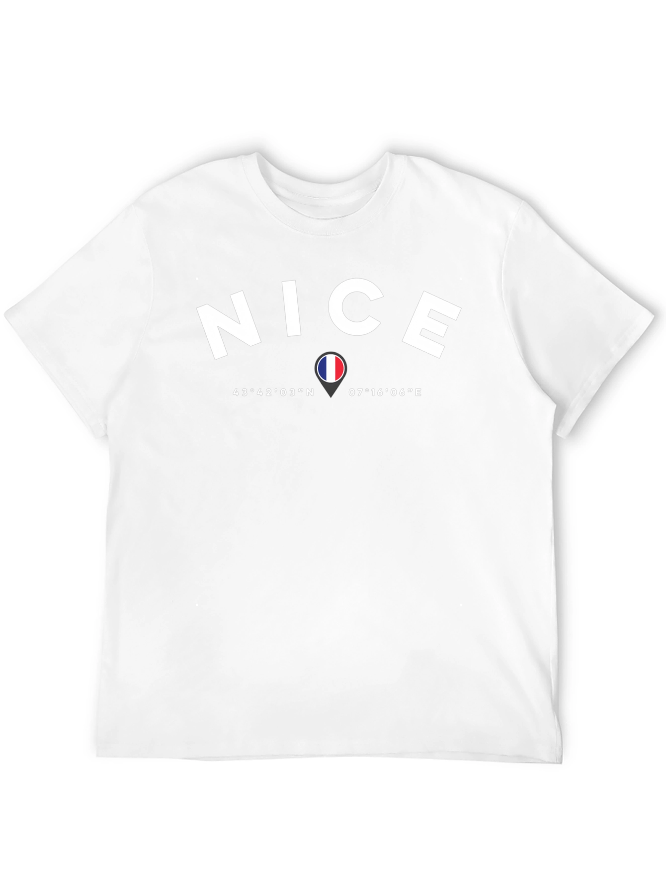 Nice France Coordinates T-Shirt