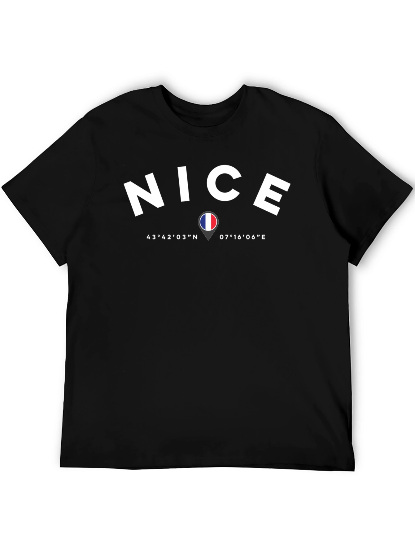 Nice France Coordinates T-Shirt