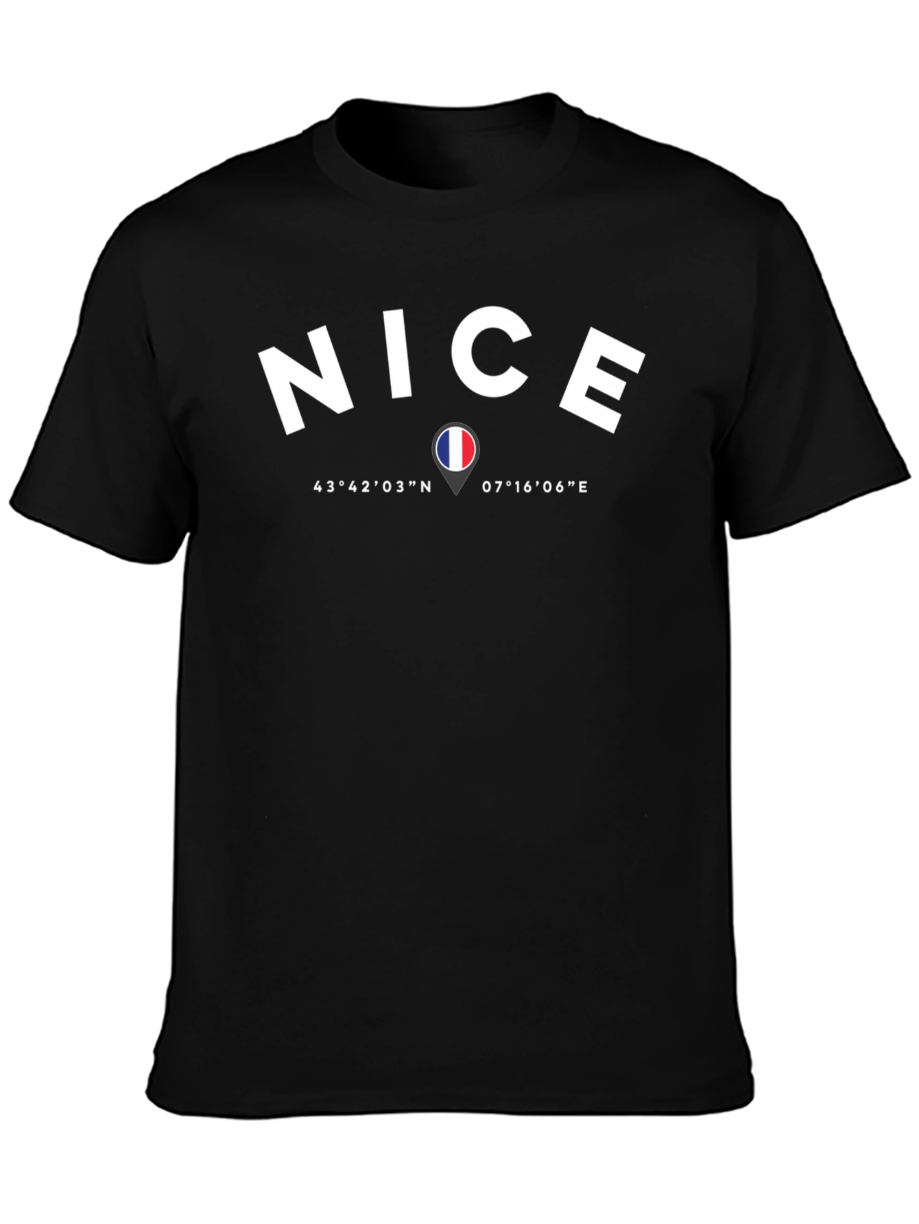 Nice France Coordinates T-Shirt