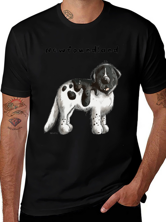 Newfoundland Dog Graphic T-Shirt