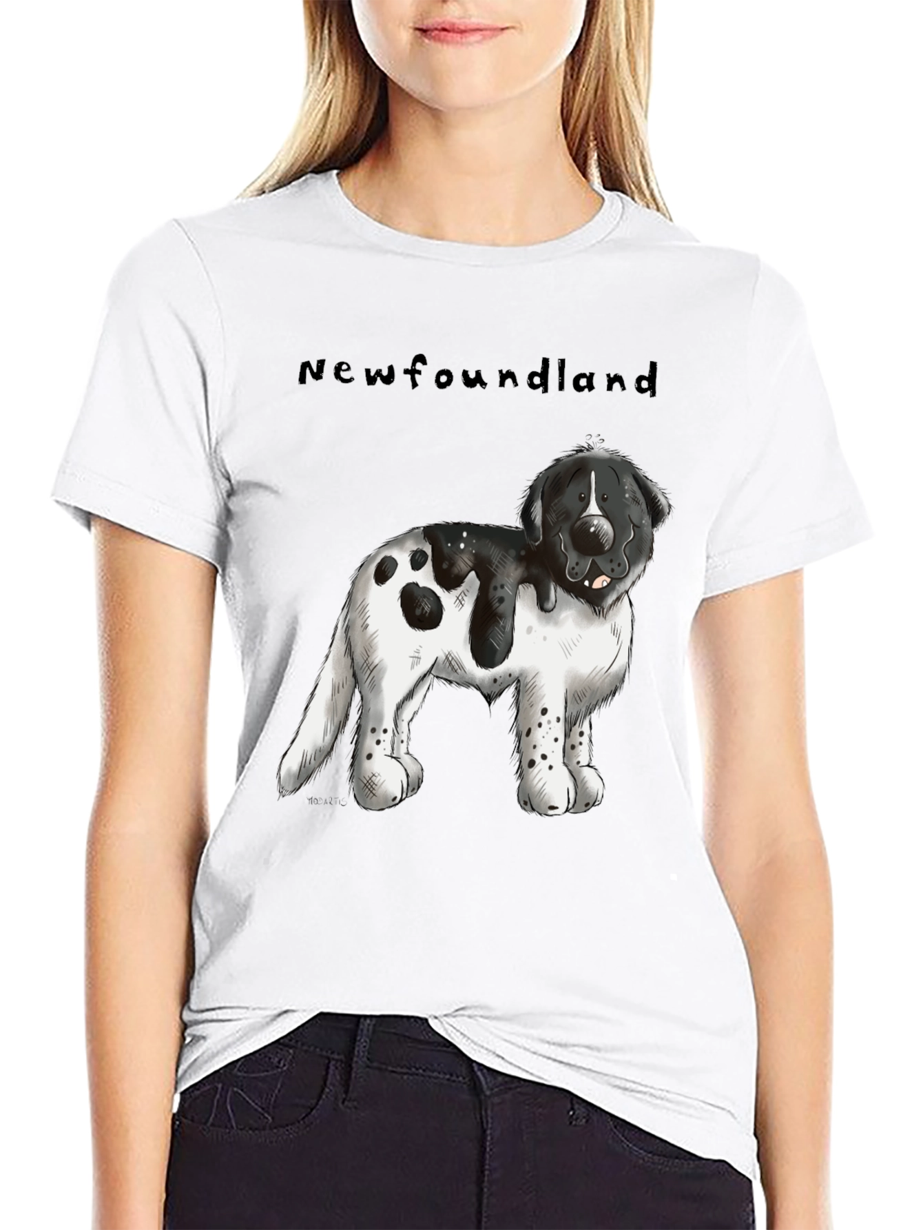 Newfoundland Dog Graphic T-Shirt