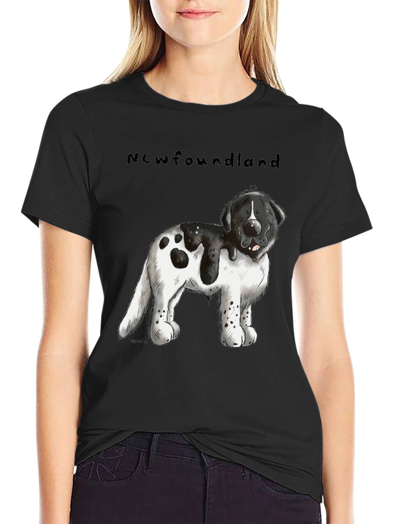 Newfoundland Dog Graphic T-Shirt