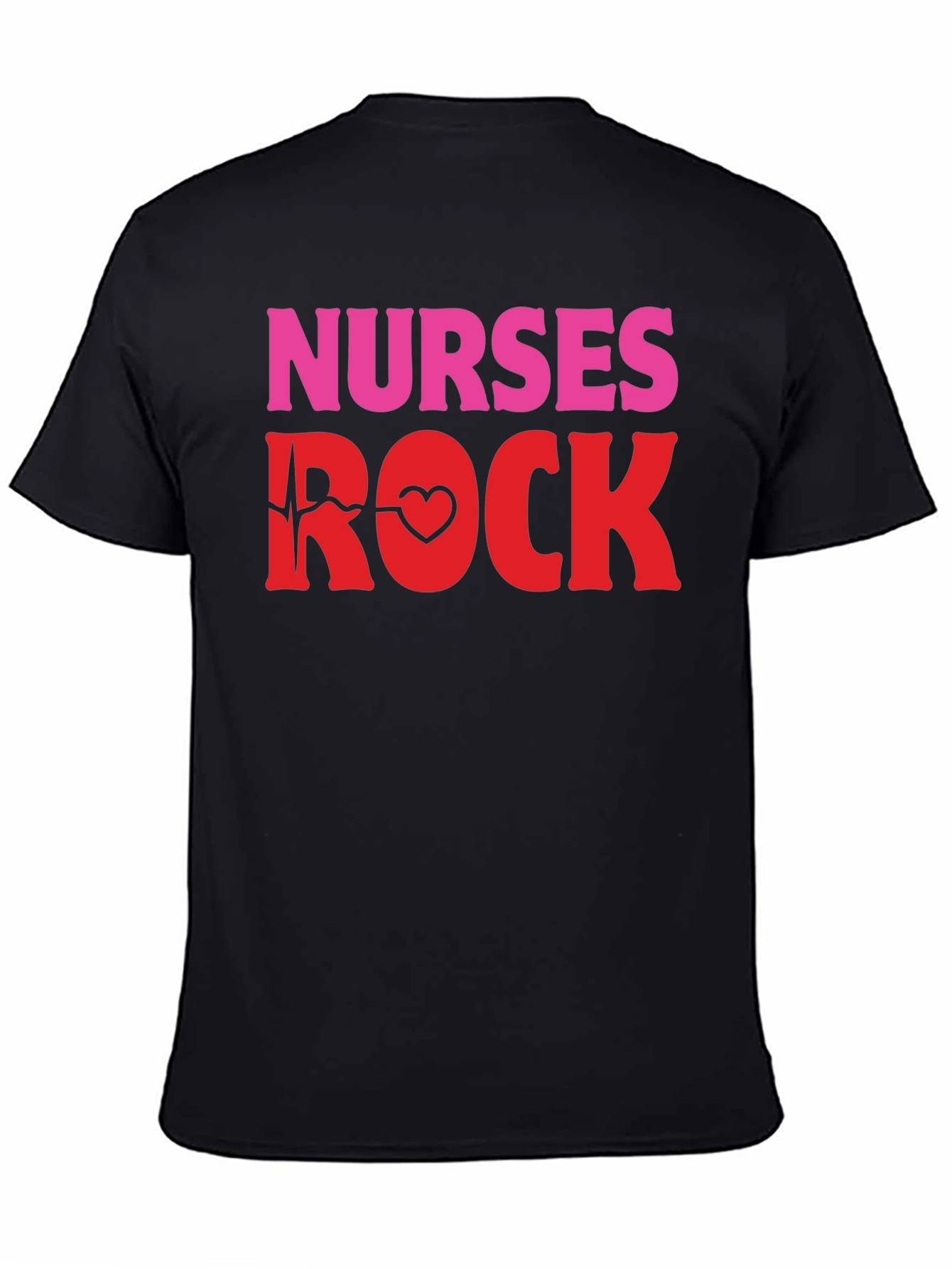 Nurses Rock Graphic Tee -  Heartbeat Design