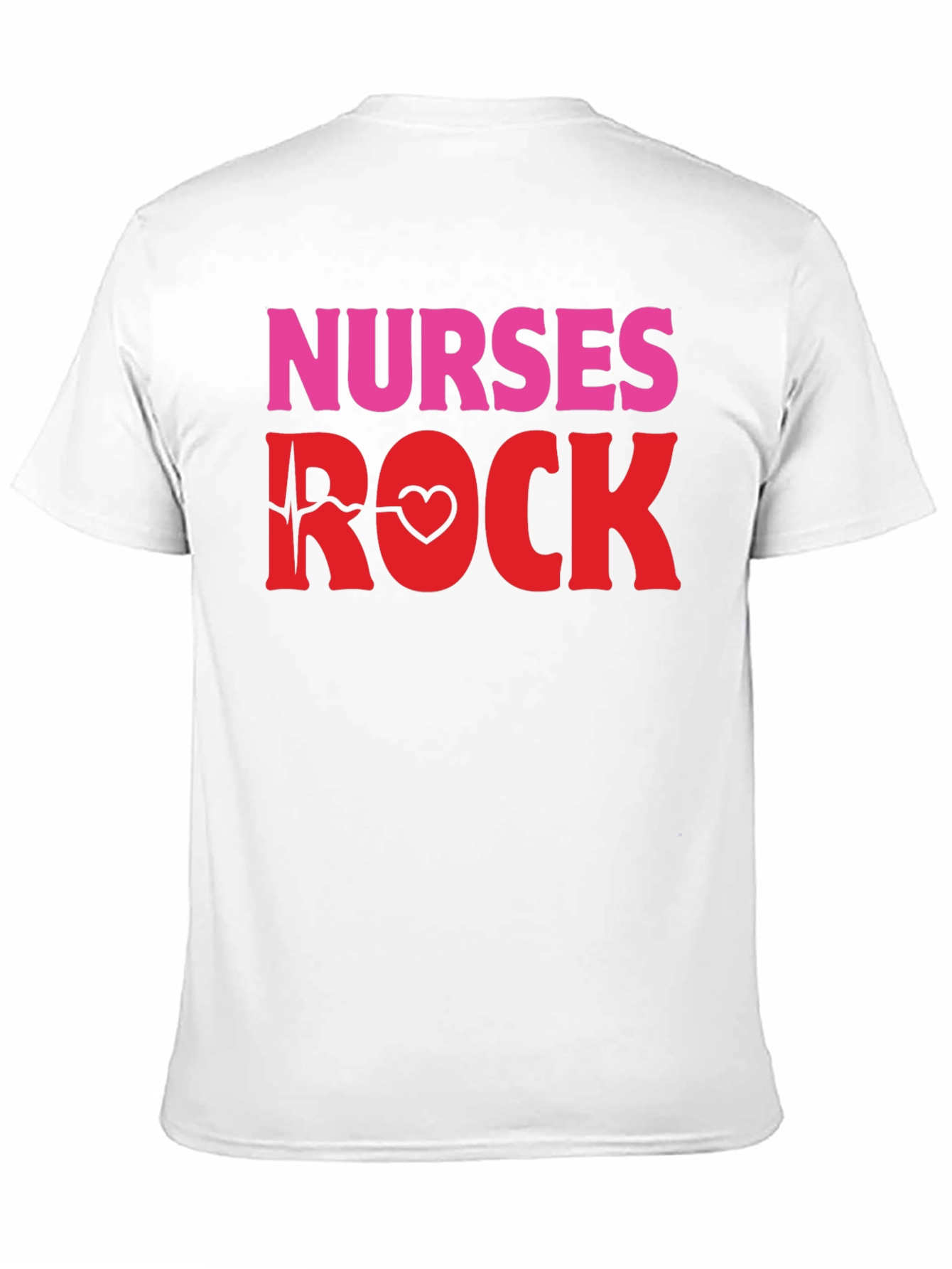 Nurses Rock Graphic Tee -  Heartbeat Design
