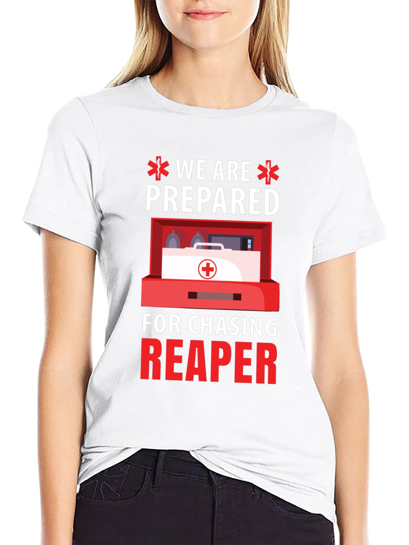 Prepared Reaper Chasing First Aid T-Shirt