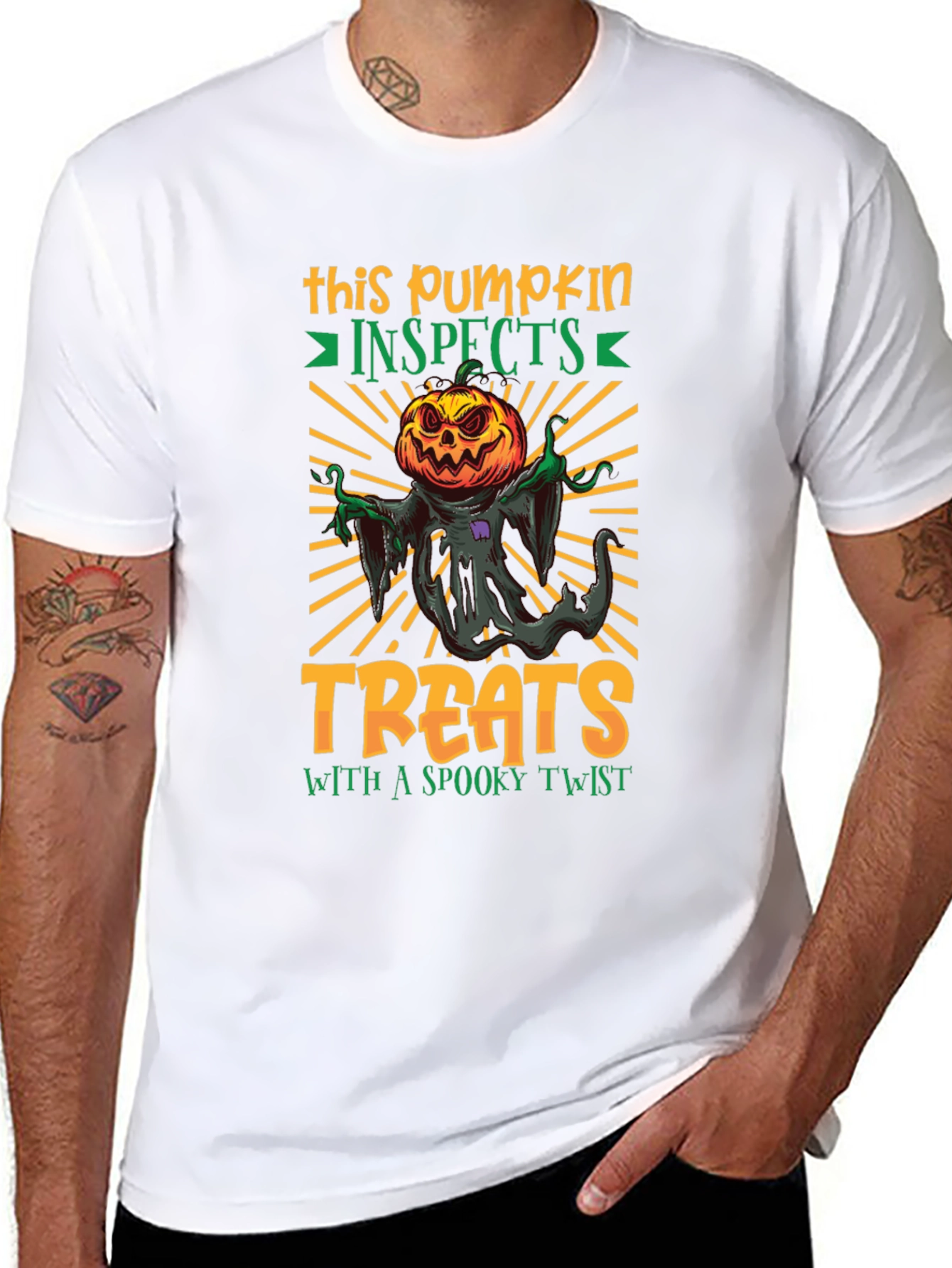 Spooky Pumpkin Treats Halloween T-Shirt