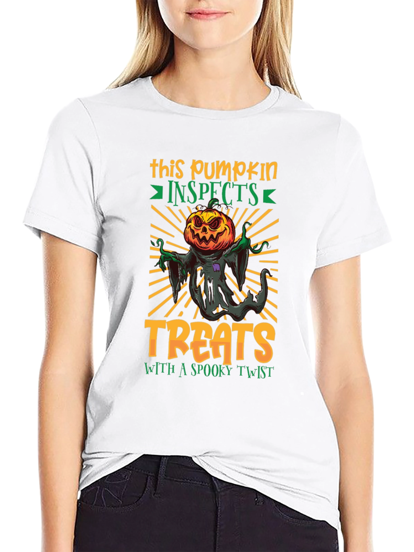 Spooky Pumpkin Treats Halloween T-Shirt