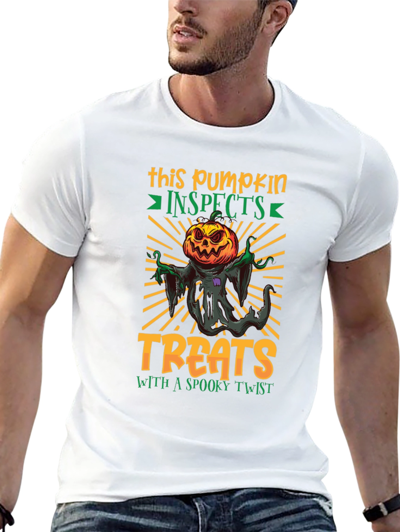 Spooky Pumpkin Treats Halloween T-Shirt