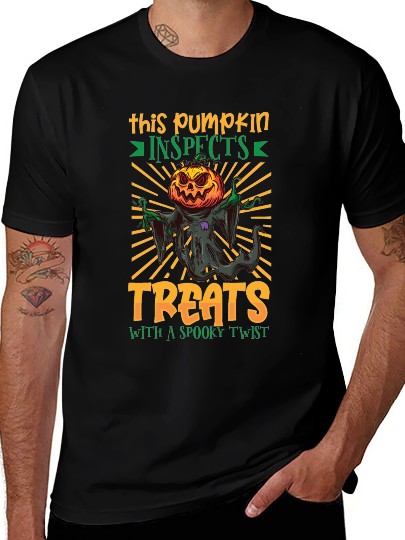 Spooky Pumpkin Treats Halloween T-Shirt