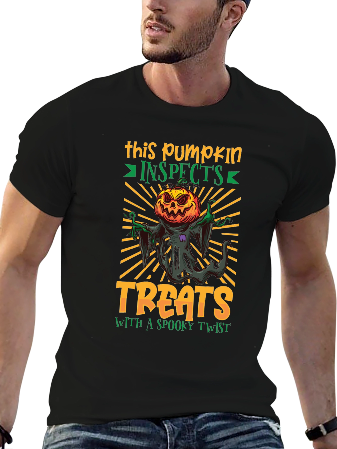 Spooky Pumpkin Treats Halloween T-Shirt