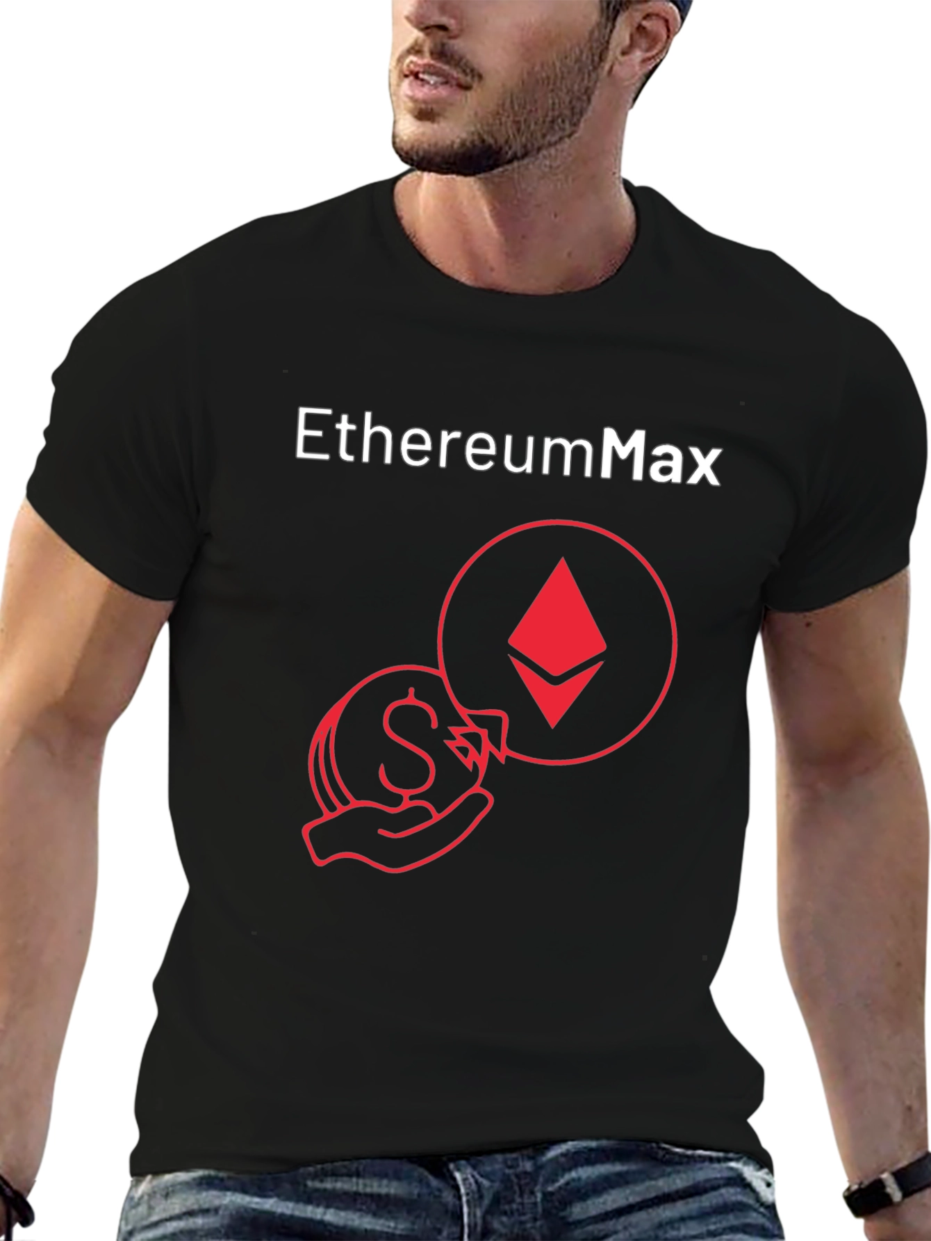 Ethereum Max Crypto T-Shirt - Black