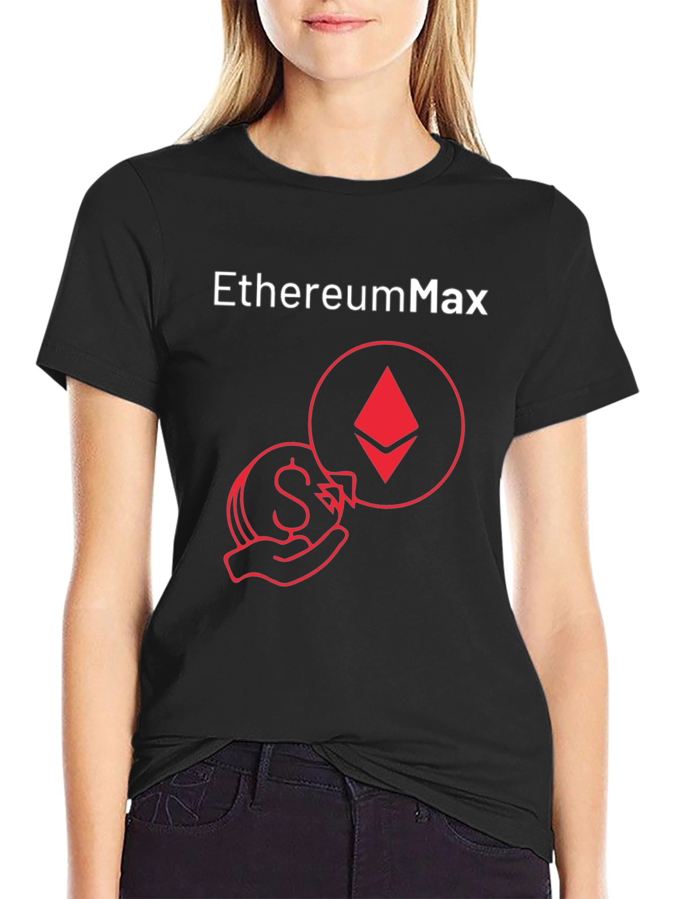 Ethereum Max Crypto T-Shirt - Black