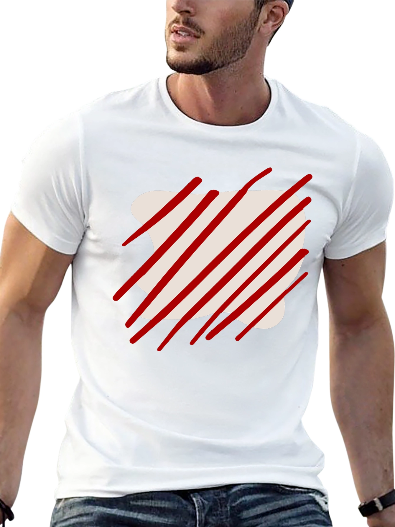 Abstract Graphic Tee - Modern Casual Wear