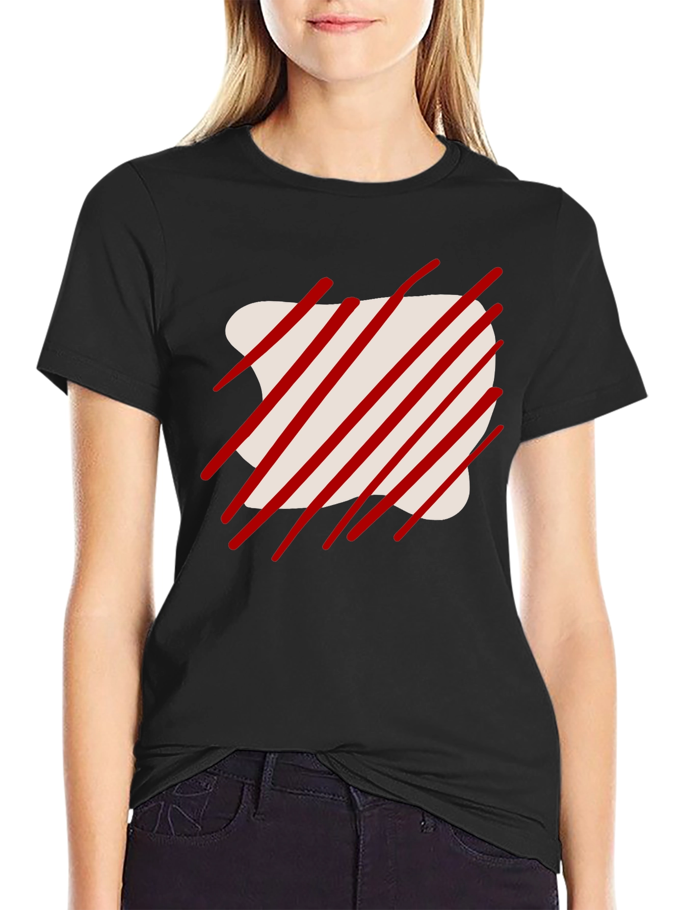 Abstract Graphic Tee - Modern Casual Wear