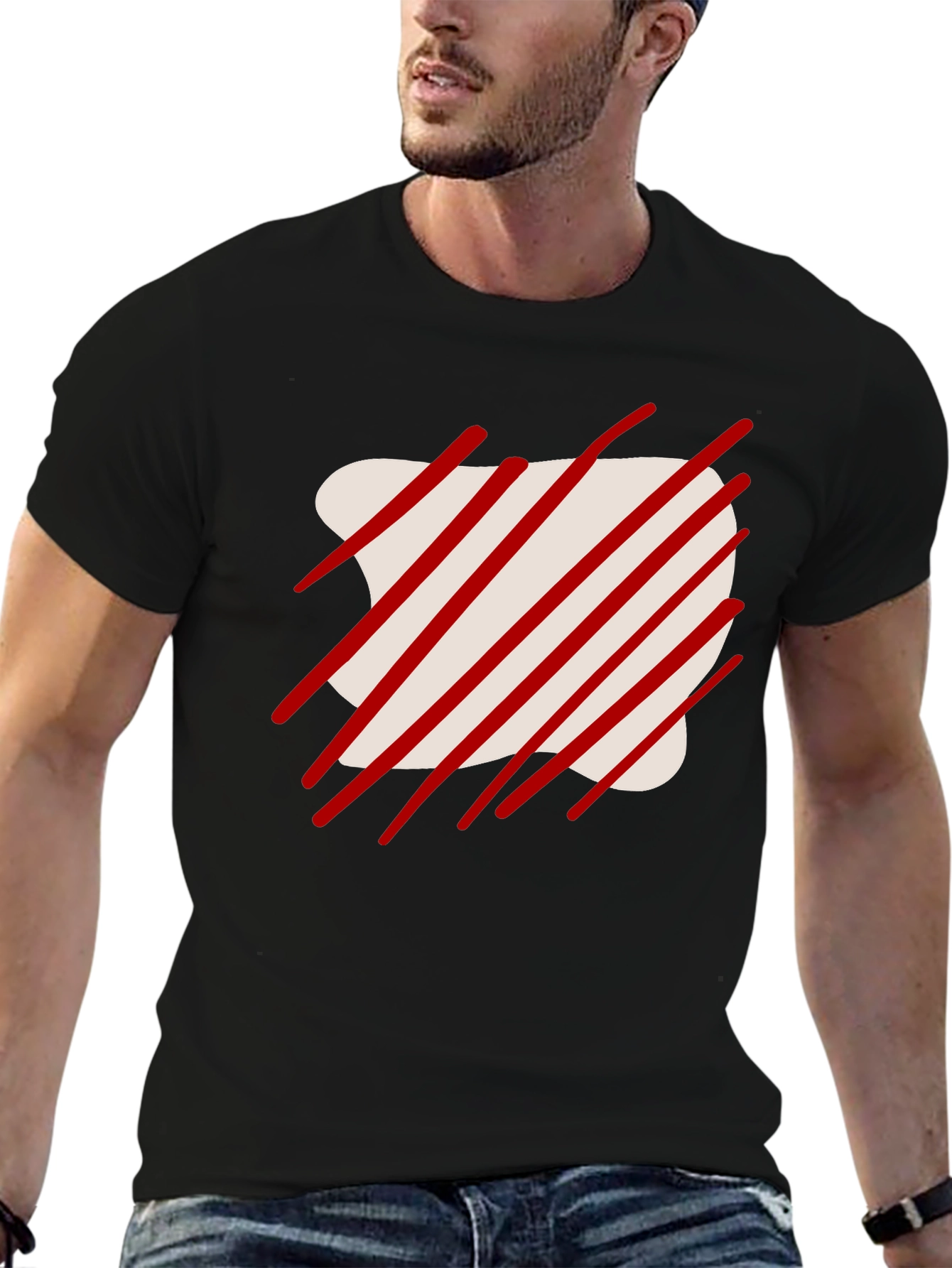 Abstract Graphic Tee - Modern Casual Wear