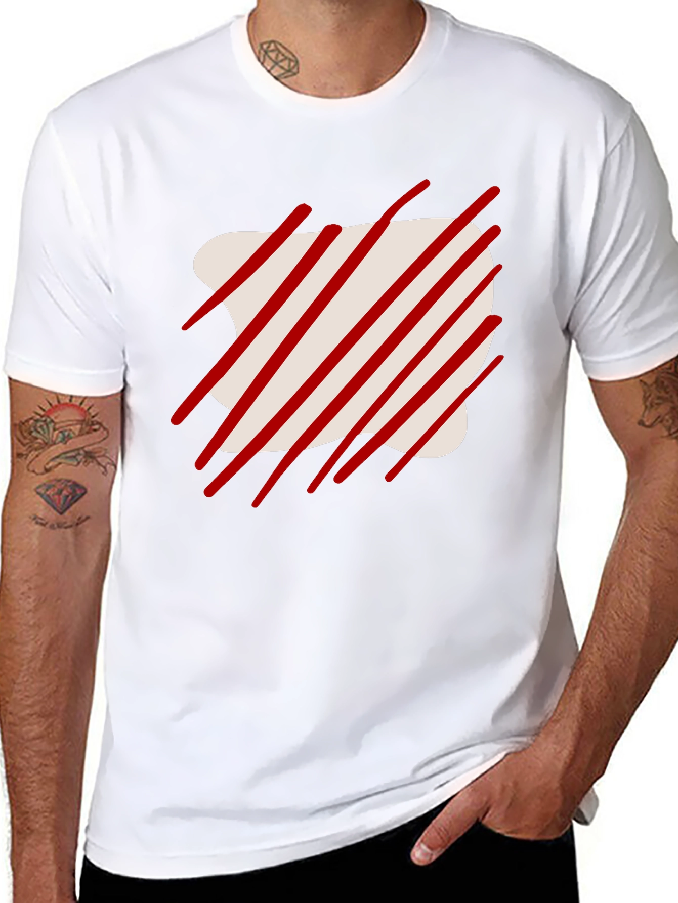 Abstract Graphic Tee - Modern Casual Wear