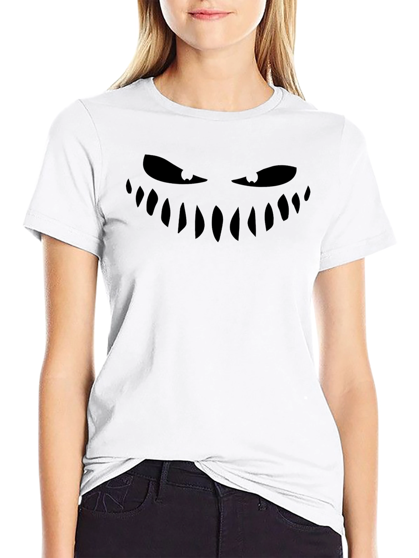 Spooky Smile Black T-Shirt