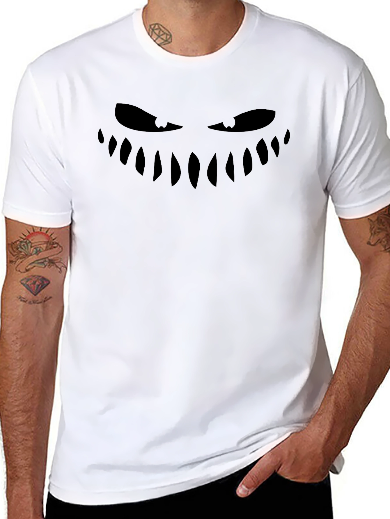 Spooky Smile Black T-Shirt