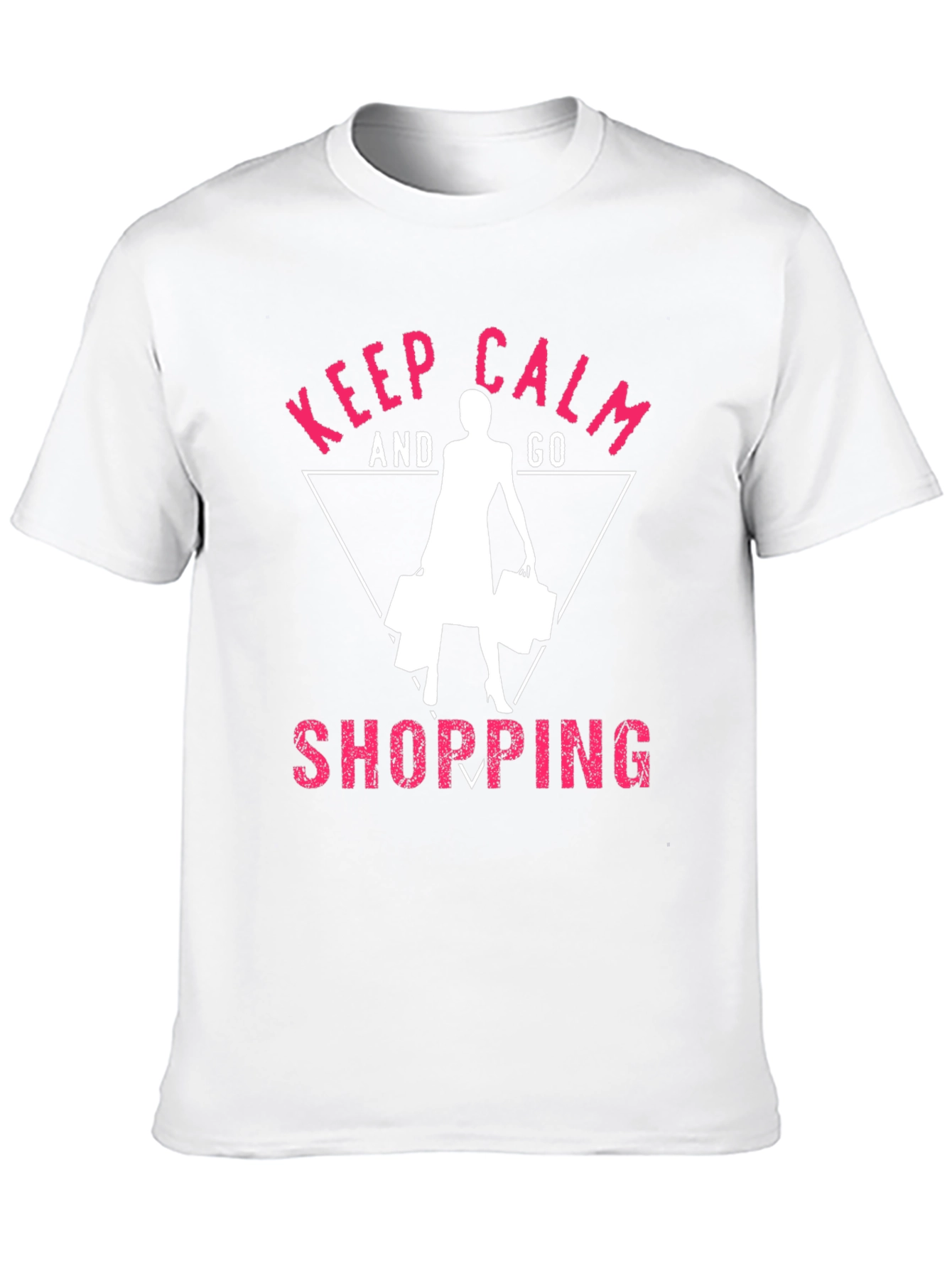 Keep Calm and Go Shopping Black T-Shirt