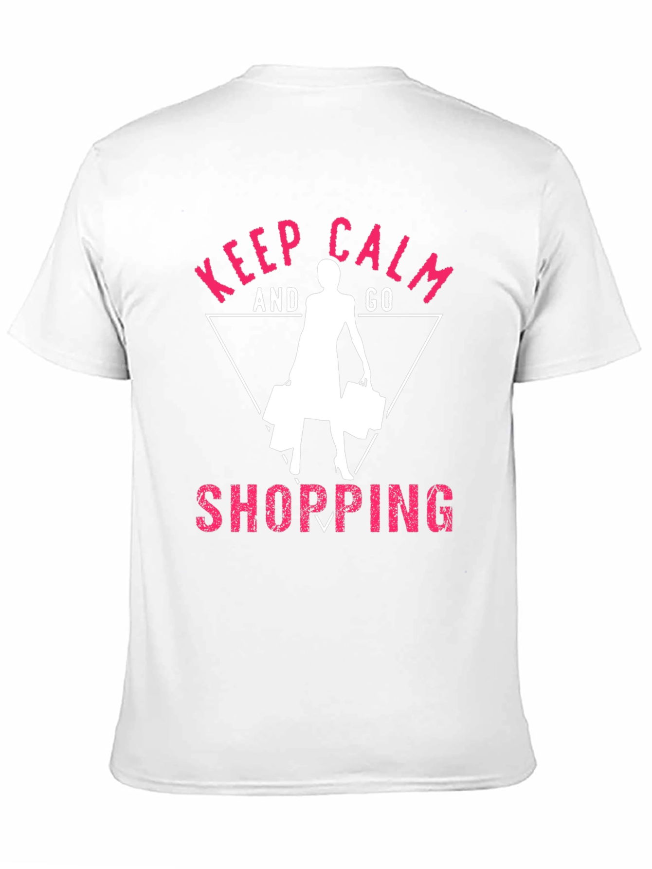 Keep Calm and Go Shopping Black T-Shirt