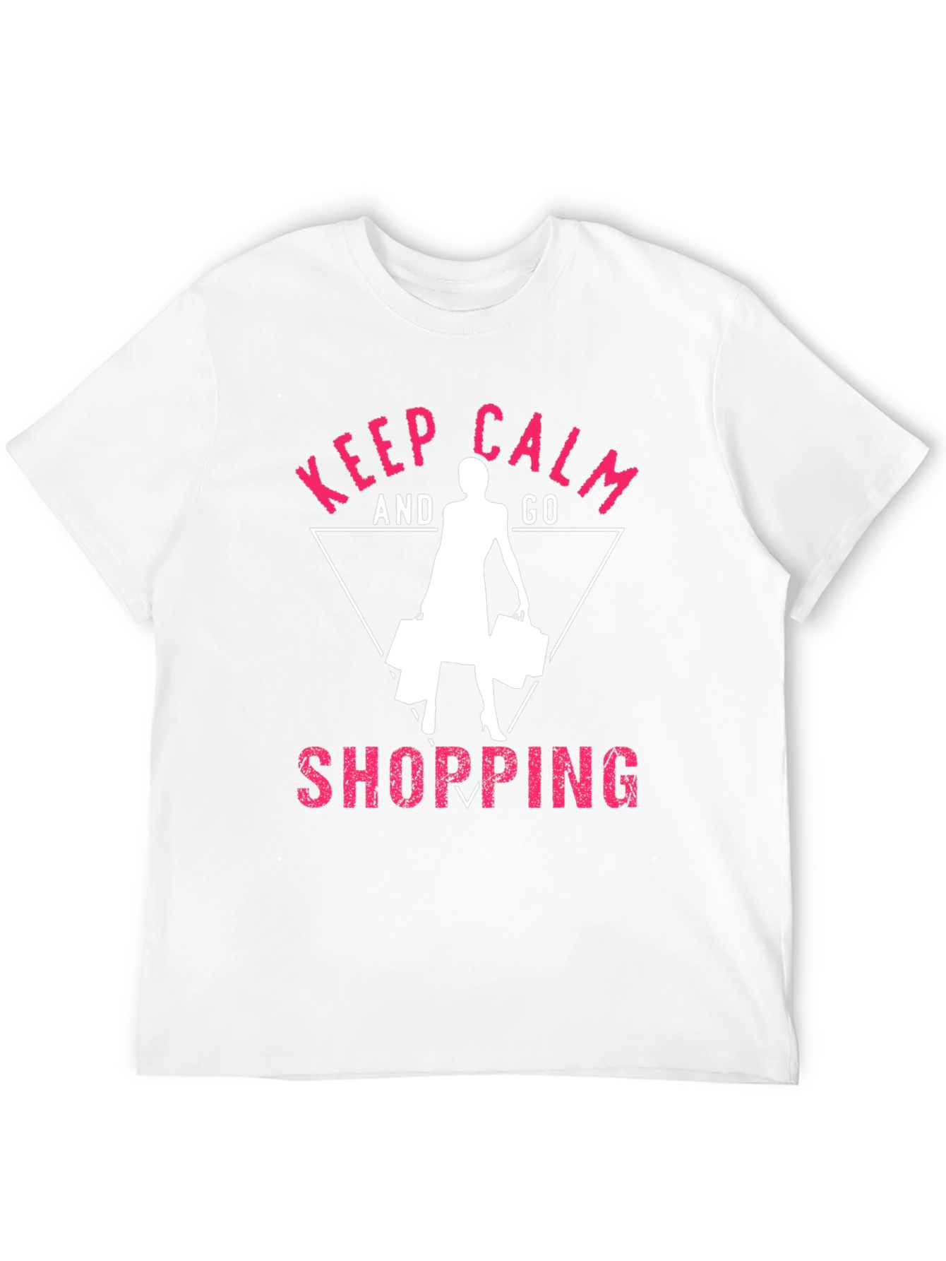 Keep Calm and Go Shopping Black T-Shirt