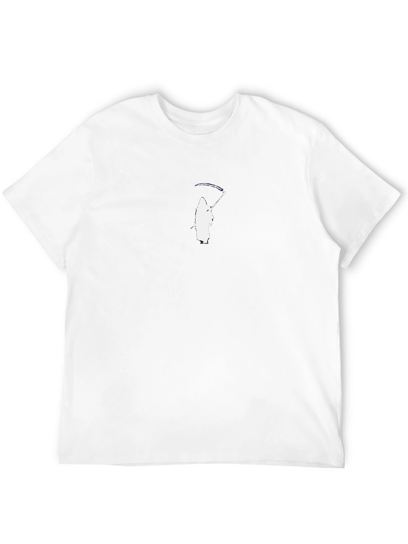 Grim Reaper Graphic Tee - Black Cotton T-Shirt