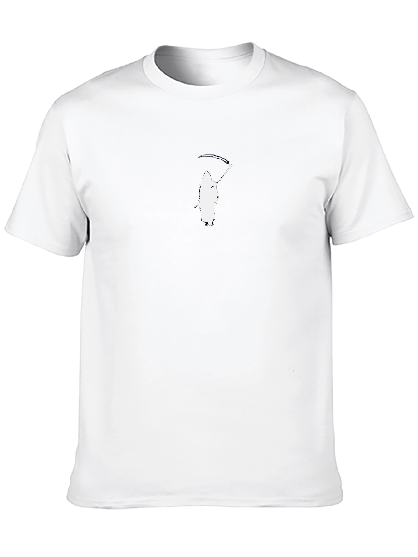 Grim Reaper Graphic Tee - Black Cotton T-Shirt