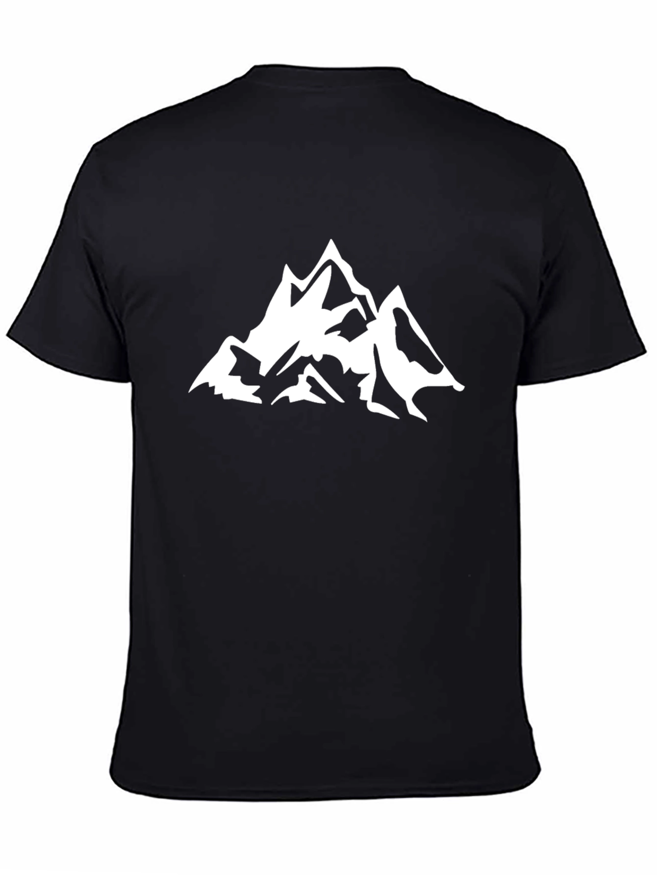 Mountain Peak Graphic Tee - Black