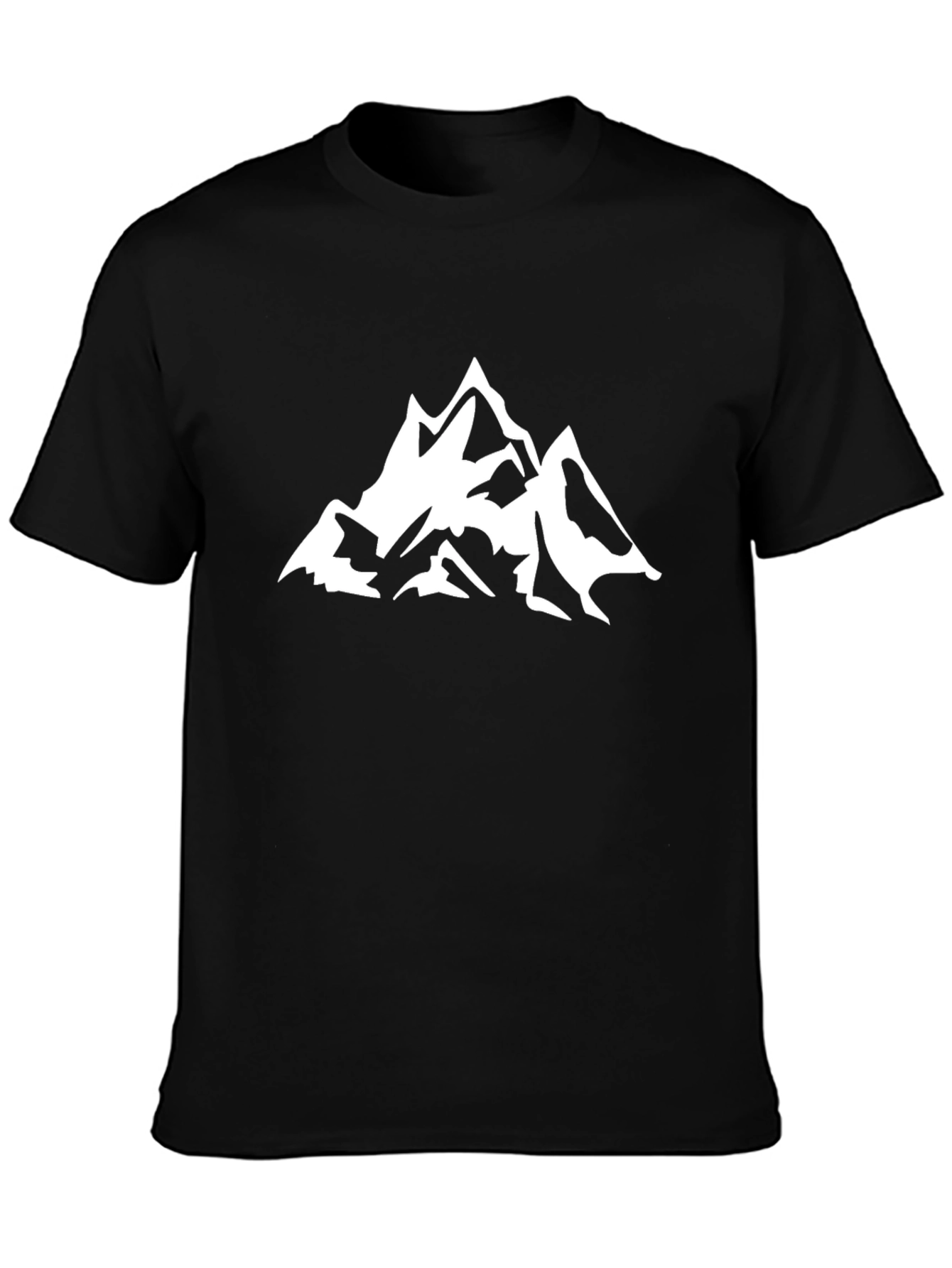 Mountain Peak Graphic Tee - Black