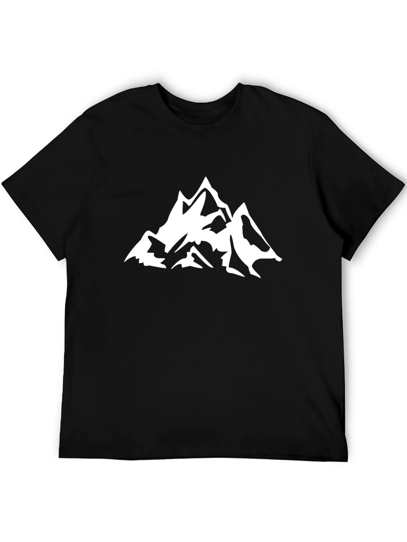 Mountain Peak Graphic Tee - Black