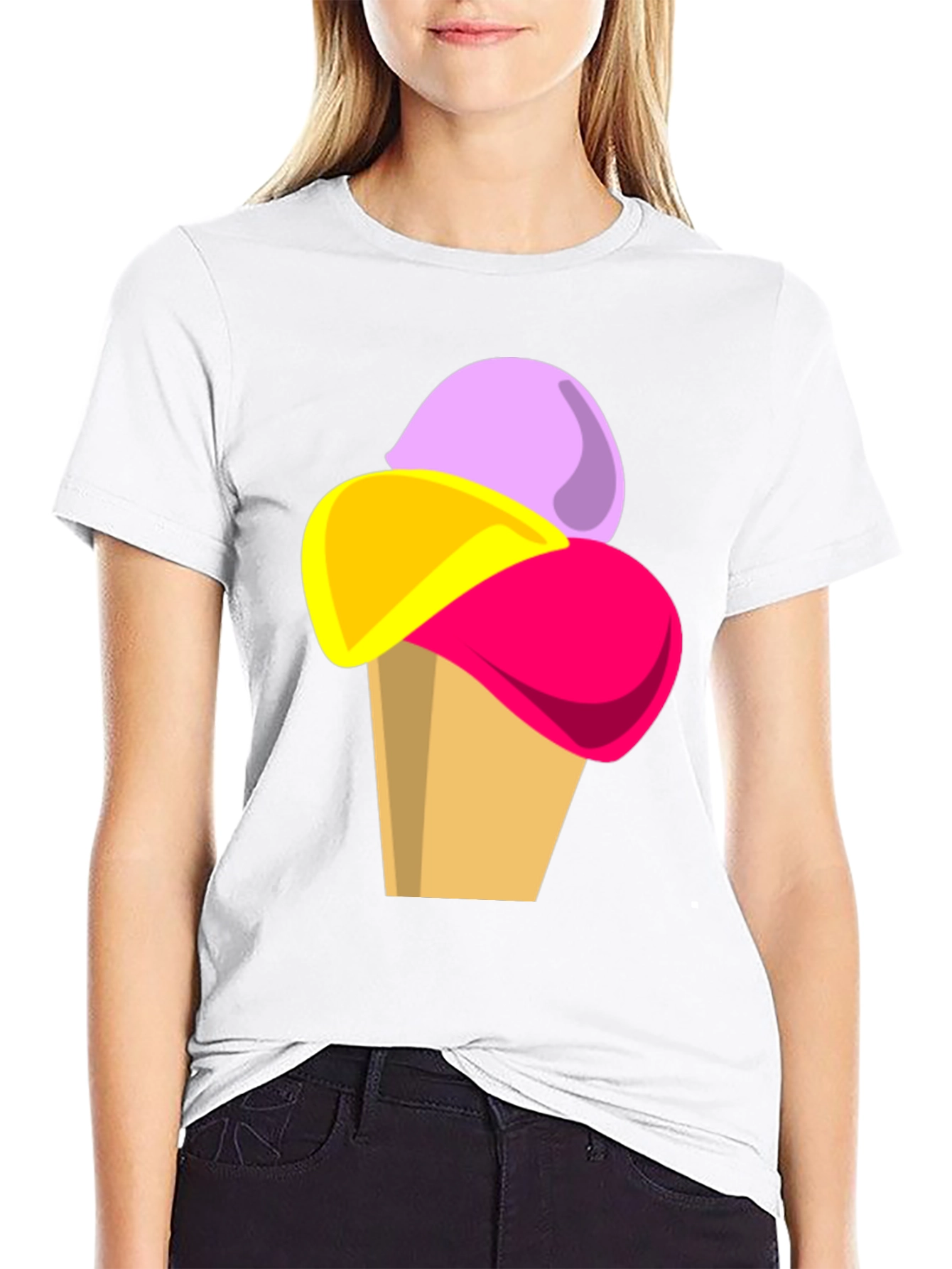 Ice Cream Graphic Tee - Fun Casual T-Shirt