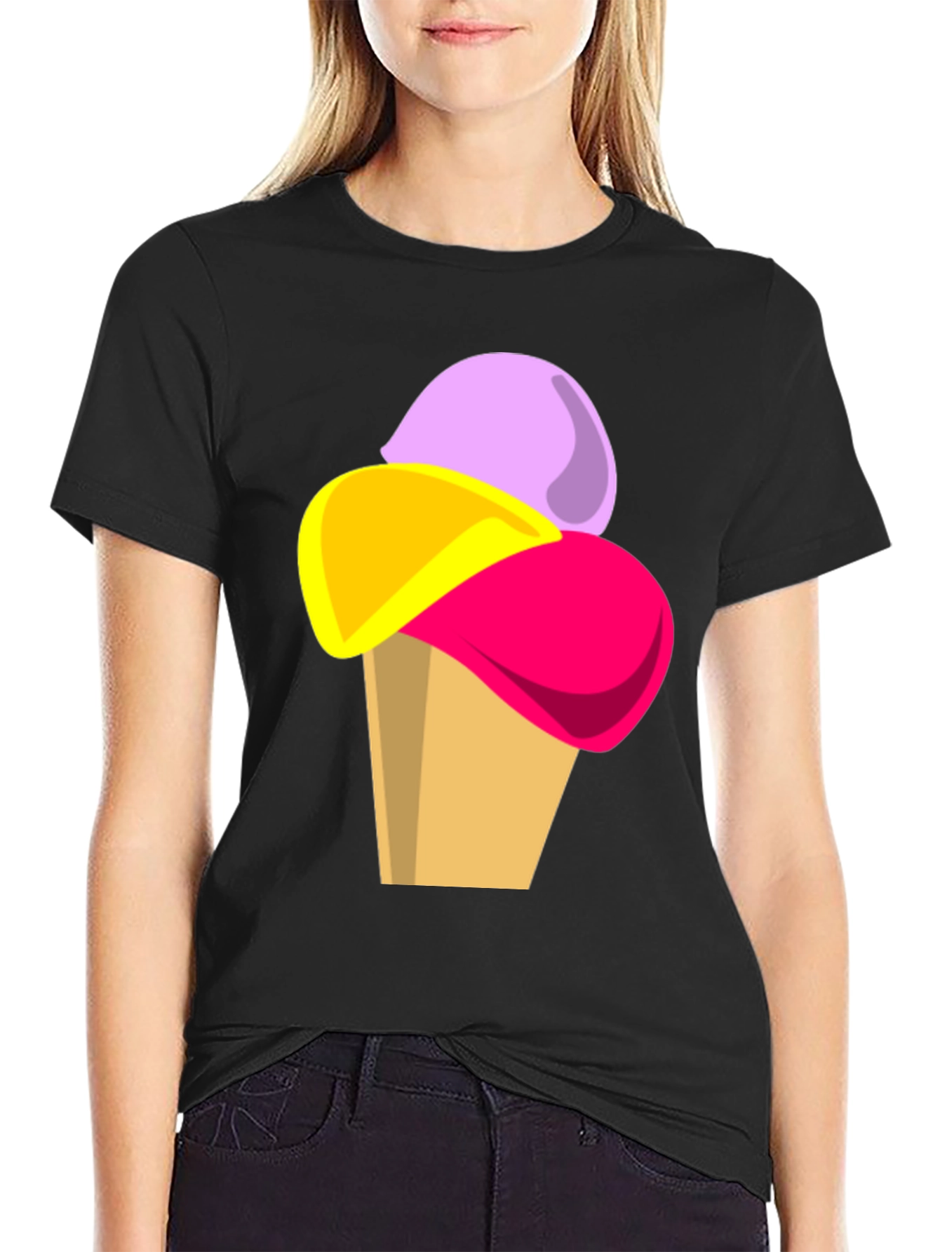 Ice Cream Graphic Tee - Fun Casual T-Shirt