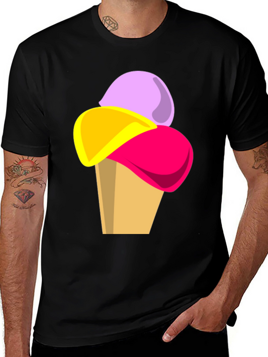 Ice Cream Graphic Tee - Fun Casual T-Shirt