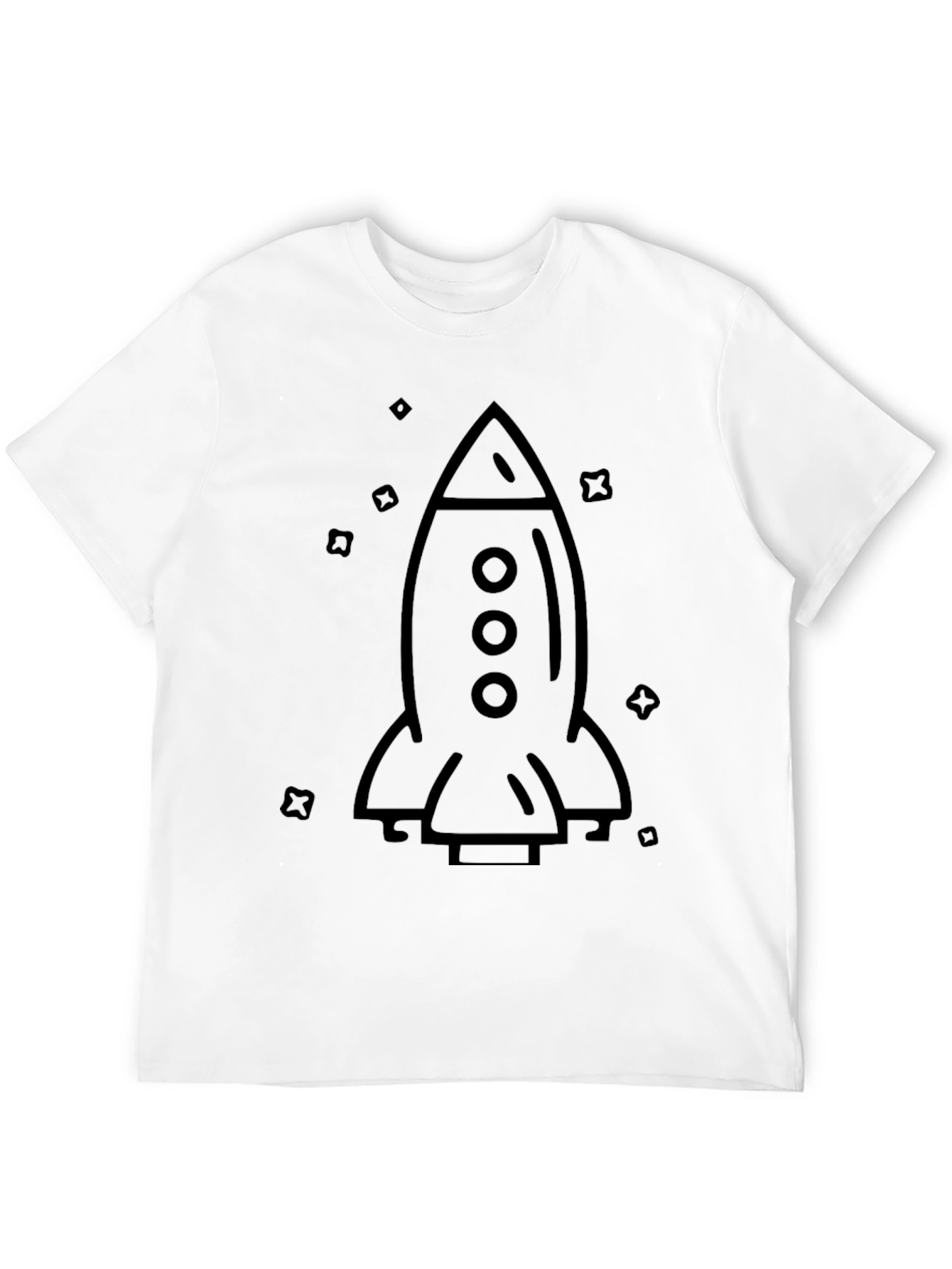 Rocket Graphic Tee - Modern Space Design