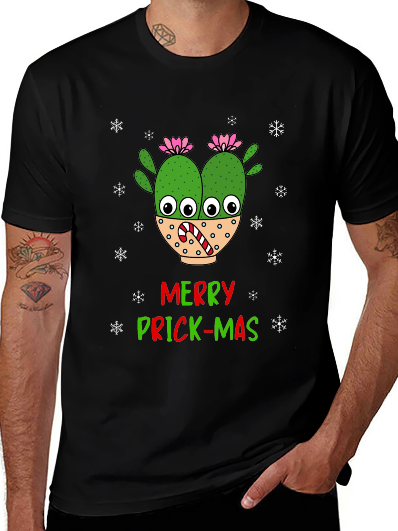 Merry Prick-Mas Cactus T-Shirt