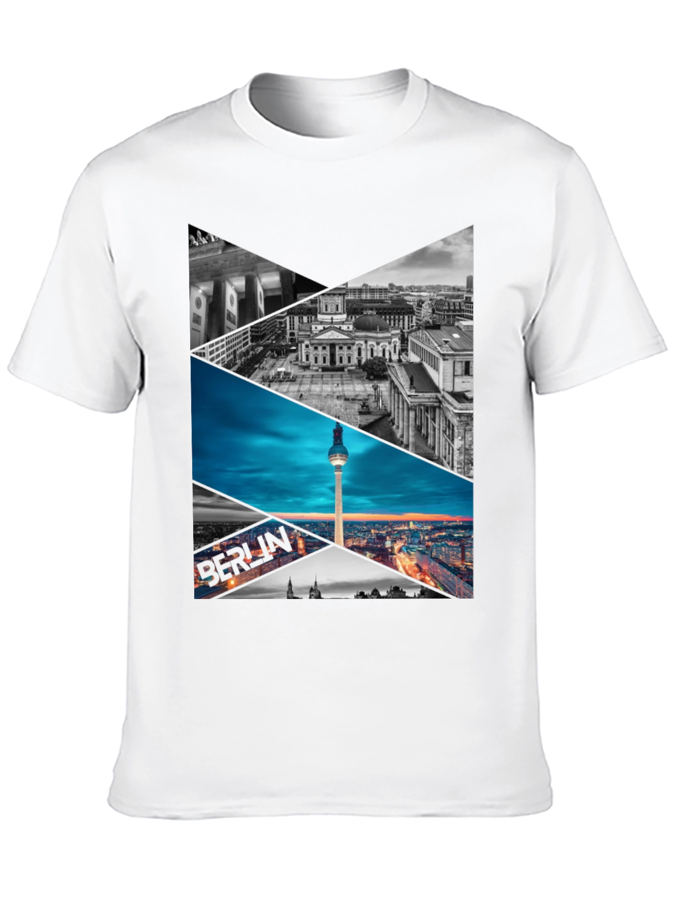 Berlin Skyline Geometric Print Tee