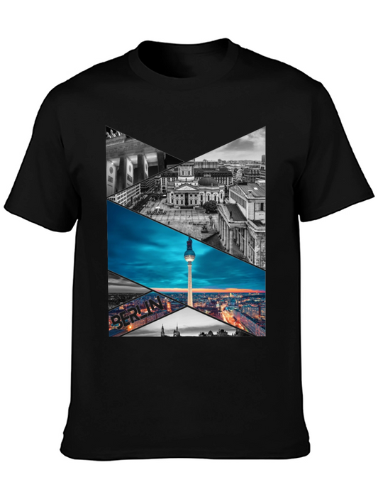 Berlin Skyline Geometric Print Tee