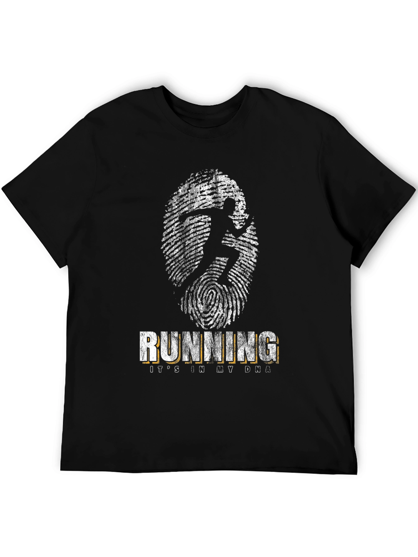 Running DNA Black T-Shirt for Runners