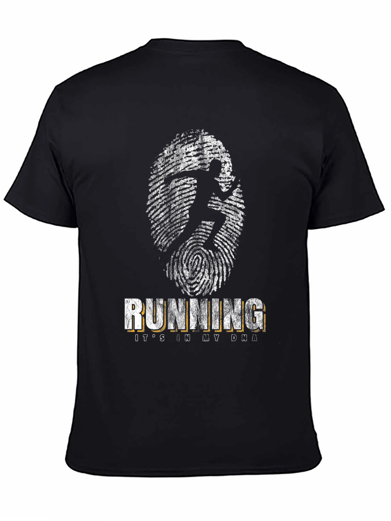 Running DNA Black T-Shirt for Runners