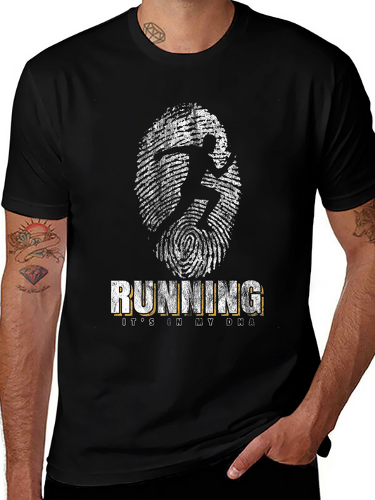 Running DNA Black T-Shirt for Runners