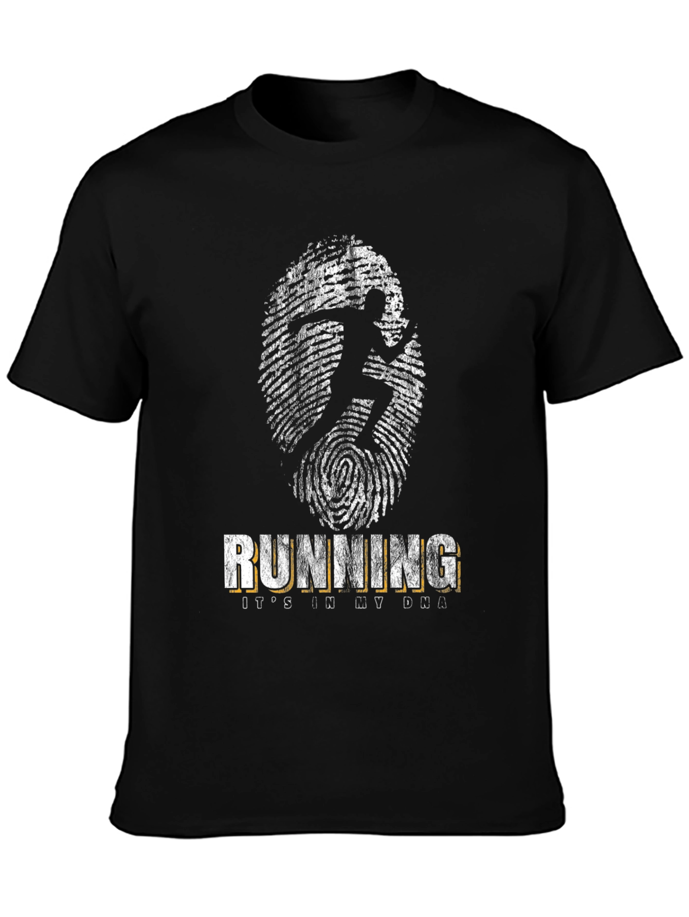 Running DNA Black T-Shirt for Runners