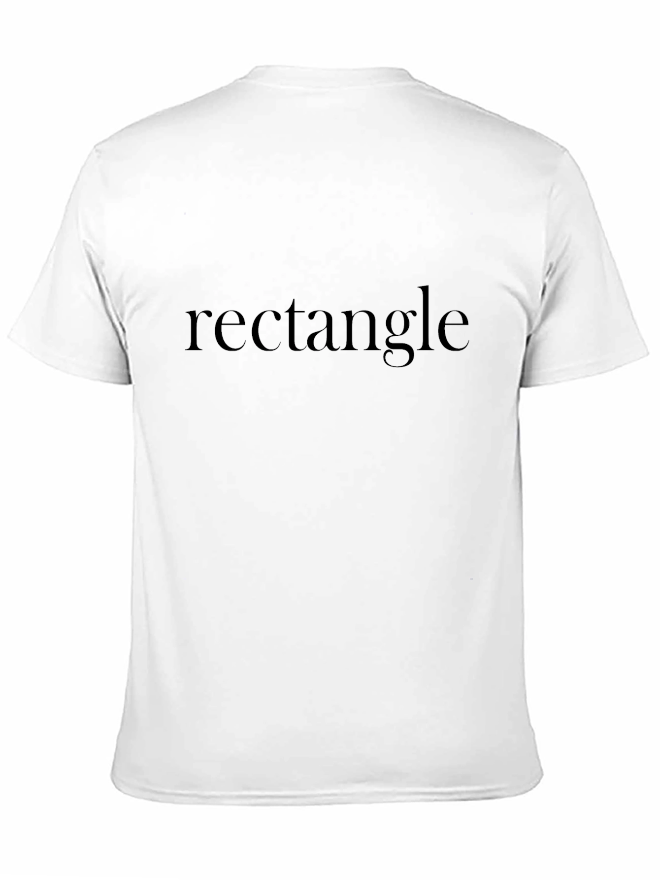Rectangle Print Black T-Shirt