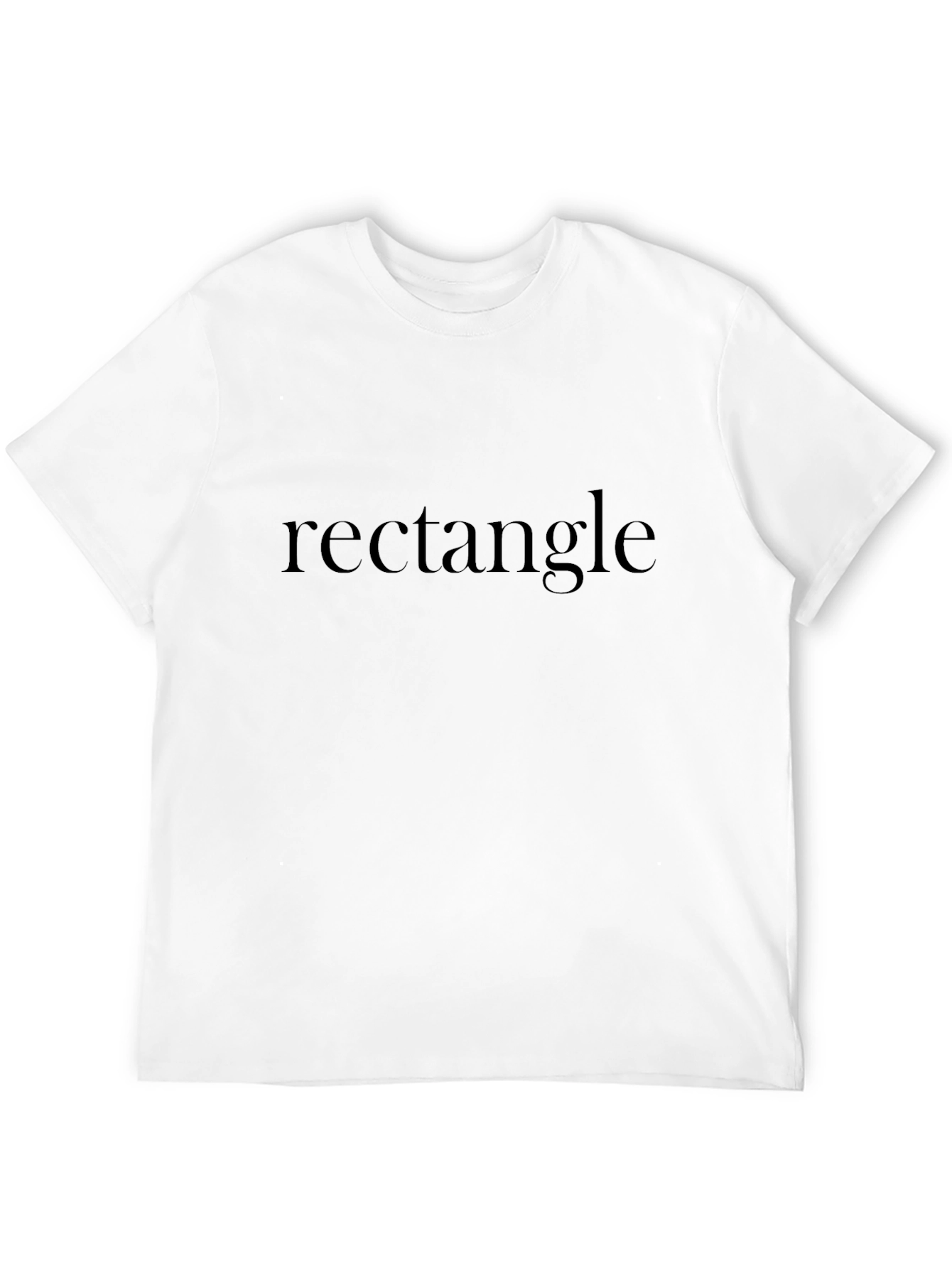 Rectangle Print Black T-Shirt