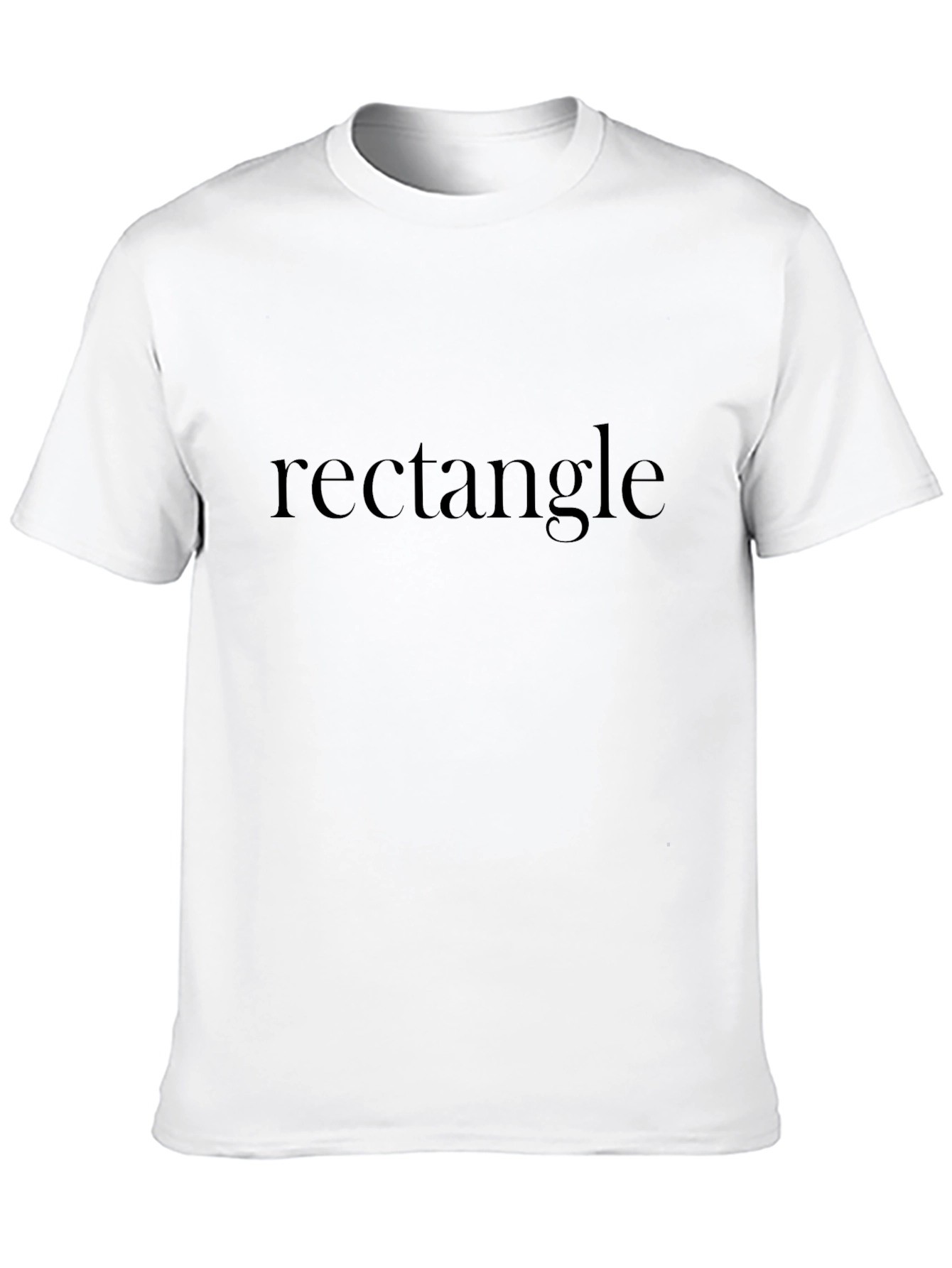 Rectangle Print Black T-Shirt