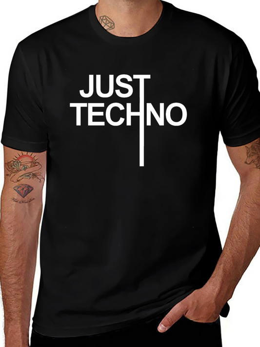 Just Techno Black T-Shirt