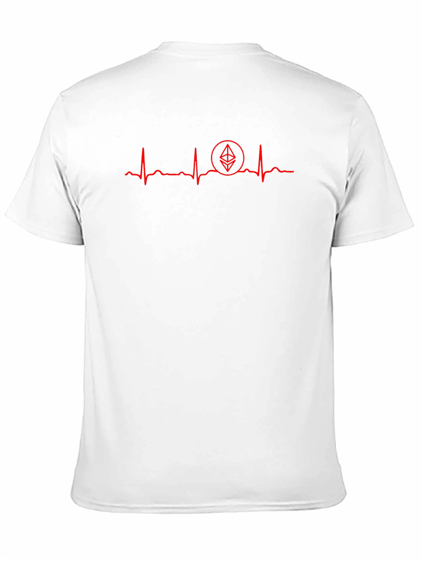 Ethereum Heartbeat Graphic Tee - Crypto Lover T-Shirt