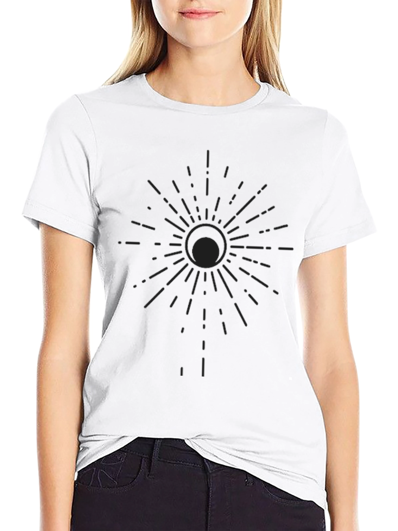 Eclipse Graphic Tee - Mens Black Cotton Blend