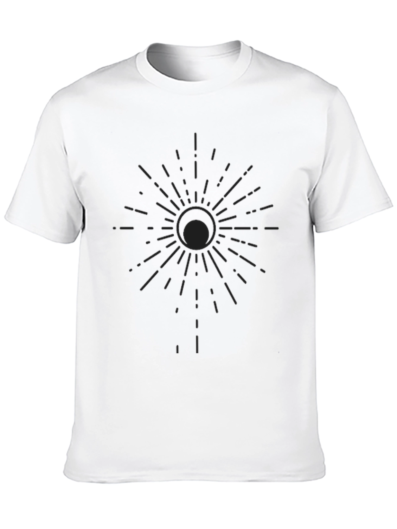Eclipse Graphic Tee - Mens Black Cotton Blend