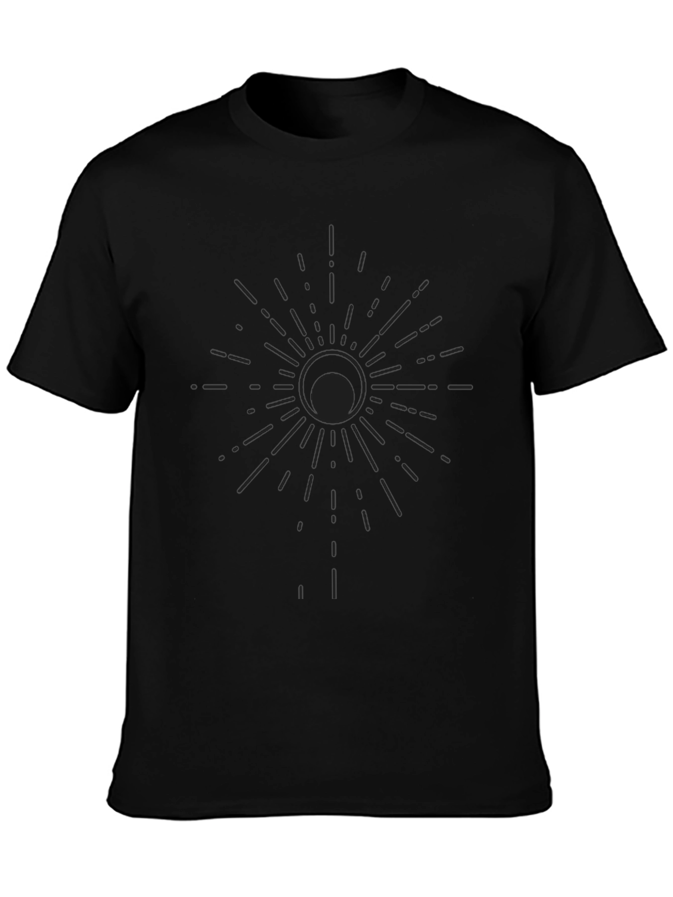 Eclipse Graphic Tee - Mens Black Cotton Blend